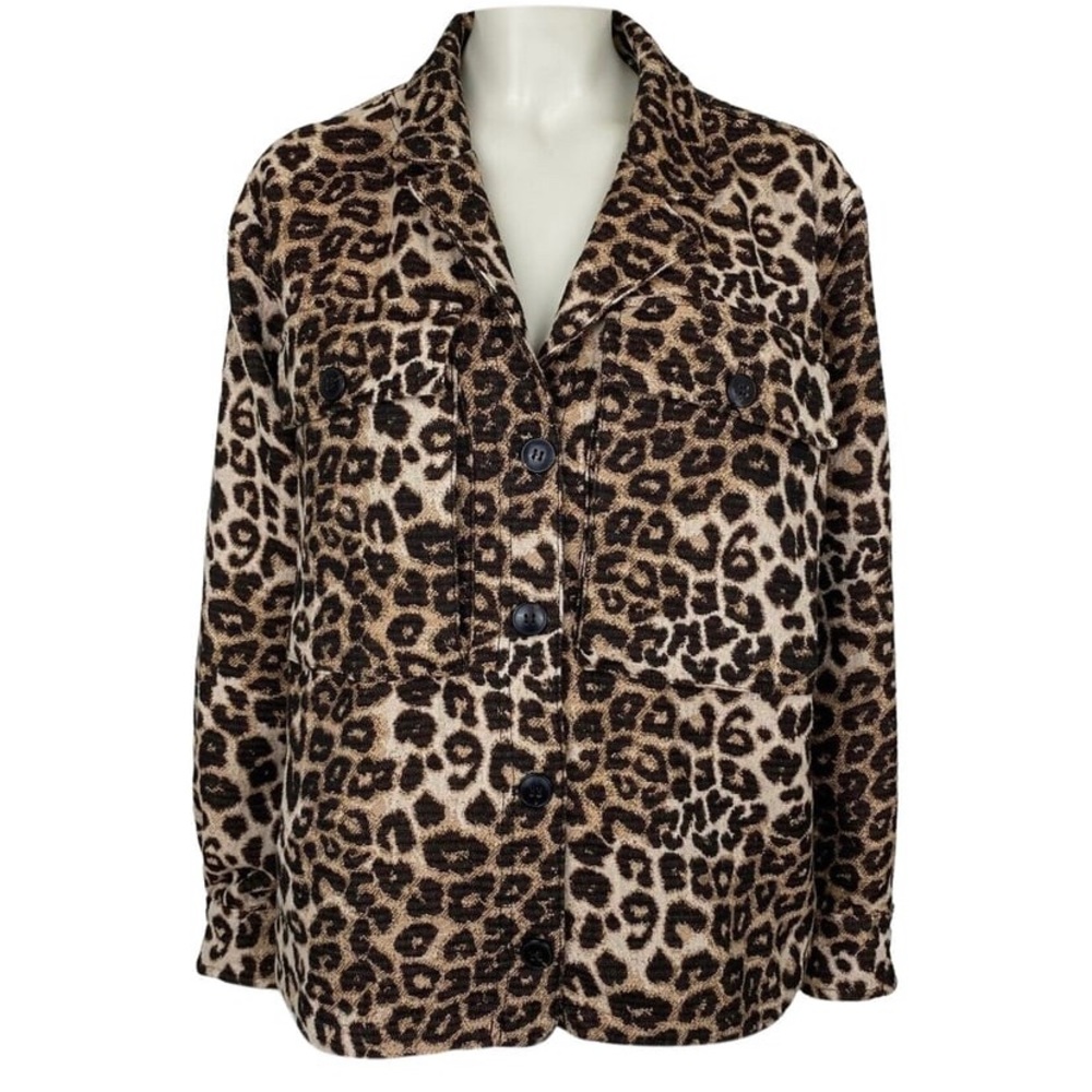 NWOT. Anine Bing Bing leopard jacket. Anine Bing Flynn jacket. Leopard jacket.
